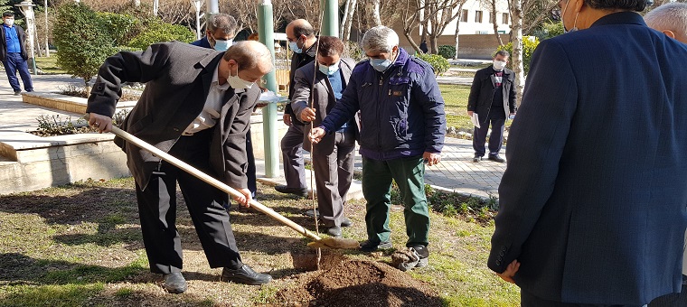 کاشت نهال میوه به مناسبت چهلمین سالگرد تأسیس دانشگاه
